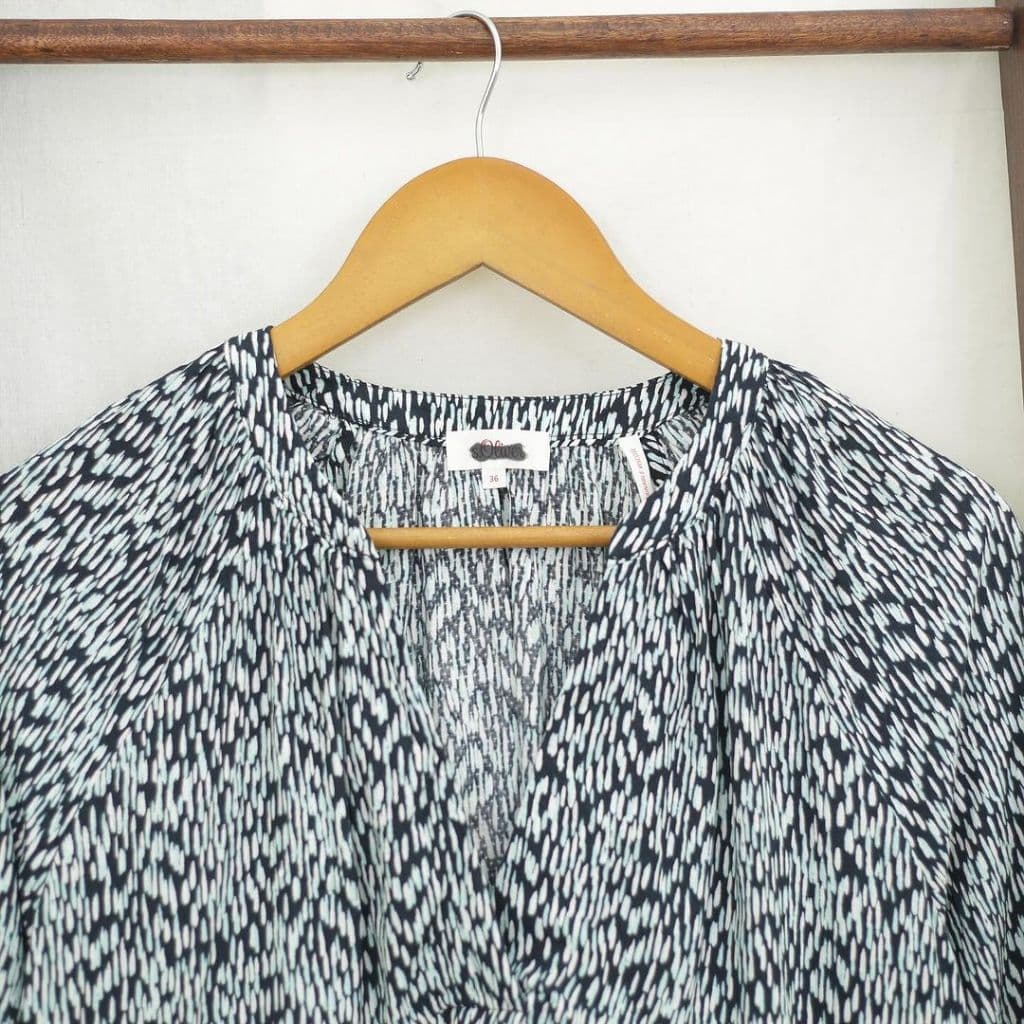 Blouse Wanita V-Neck 7/8 Sleeve Blouse  RC189 A.B6 - foto 5