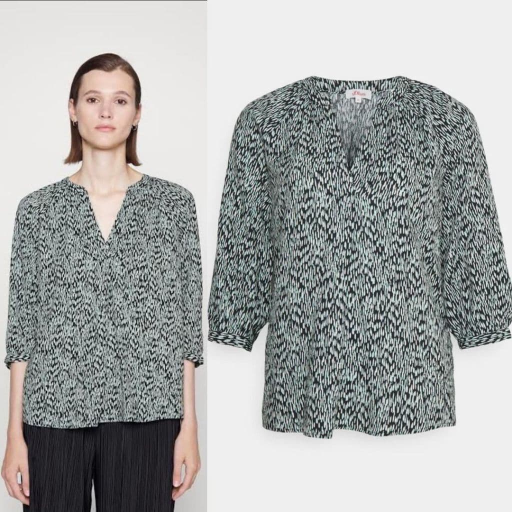 Blouse Wanita V-Neck 7/8 Sleeve Blouse  RC189 A.B6