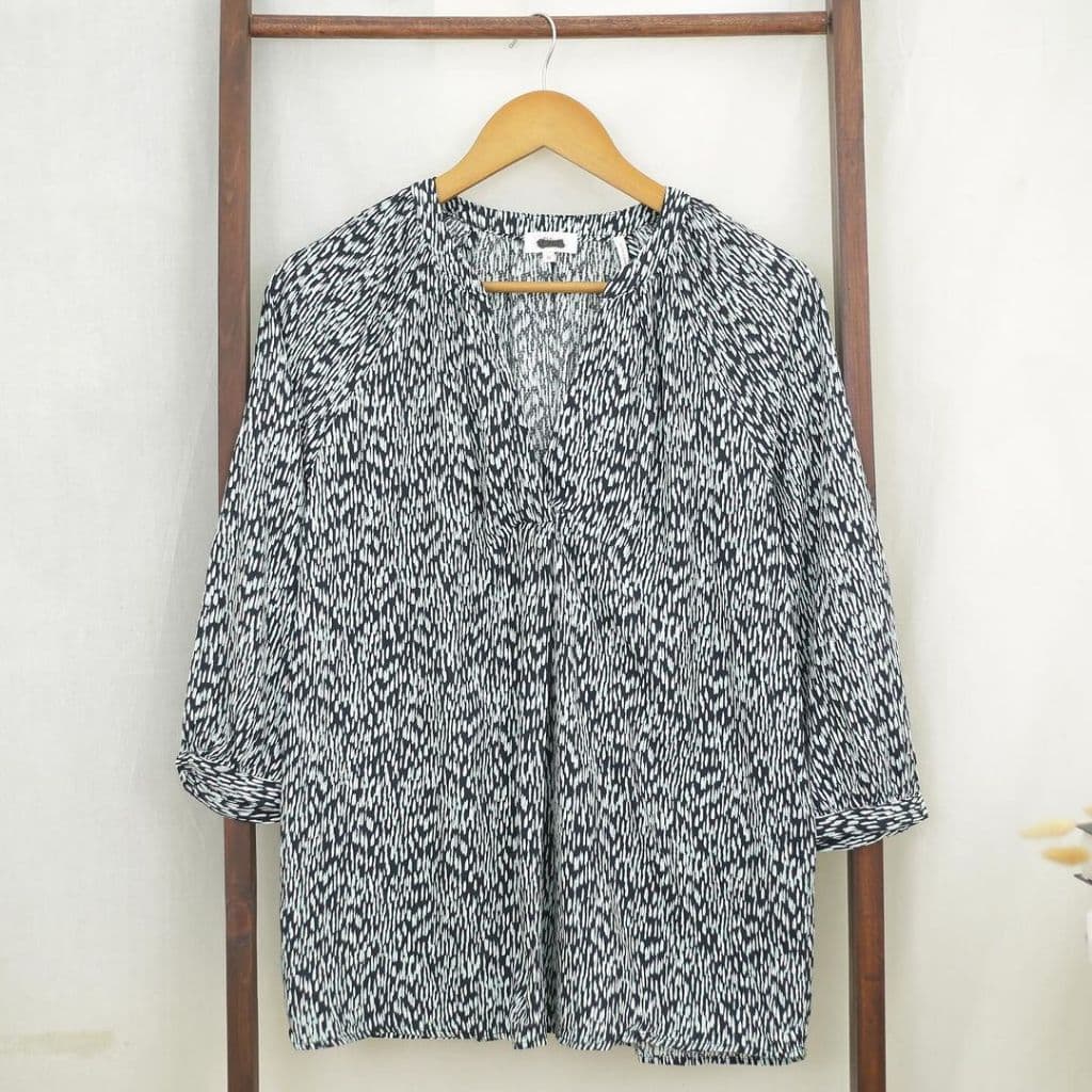 Blouse Wanita V-Neck 7/8 Sleeve Blouse  RC189 A.B6 - foto 2