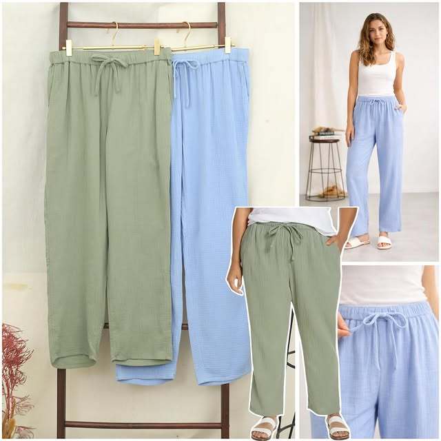 Celana Panjang Wanita  Crinkle Women Daily Pants RF171 O76