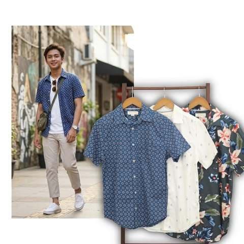 Kemeja Pria Lengan Pendek Men Shortsleeve Shirt RF193